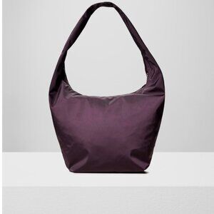 Babaton Aritzia Access Satin Bag Plum Hobo bag oversized deep purple large Noble